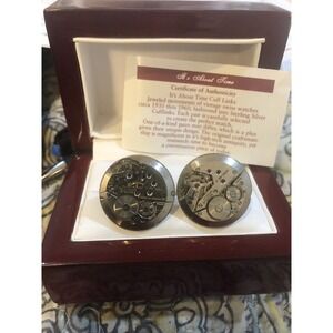 It's About Time Designs by Robin Frances Vintage Watch Part Cufflinks